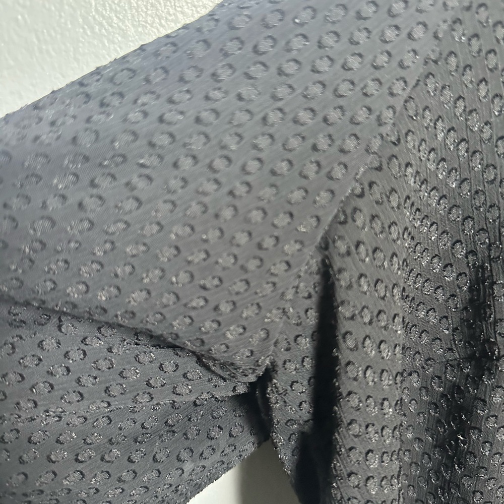 Calvin Klein Black 3/4 Sleeve Tie Front Blouse Plus  1X - Picture 7 of 7